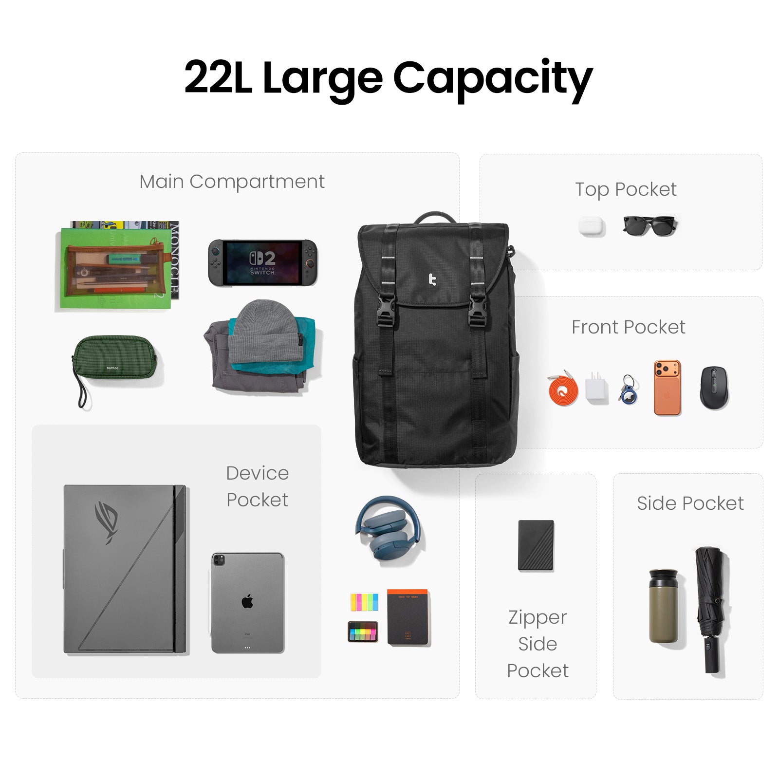 VintPack-TA1 輕量電腦背囊 22L