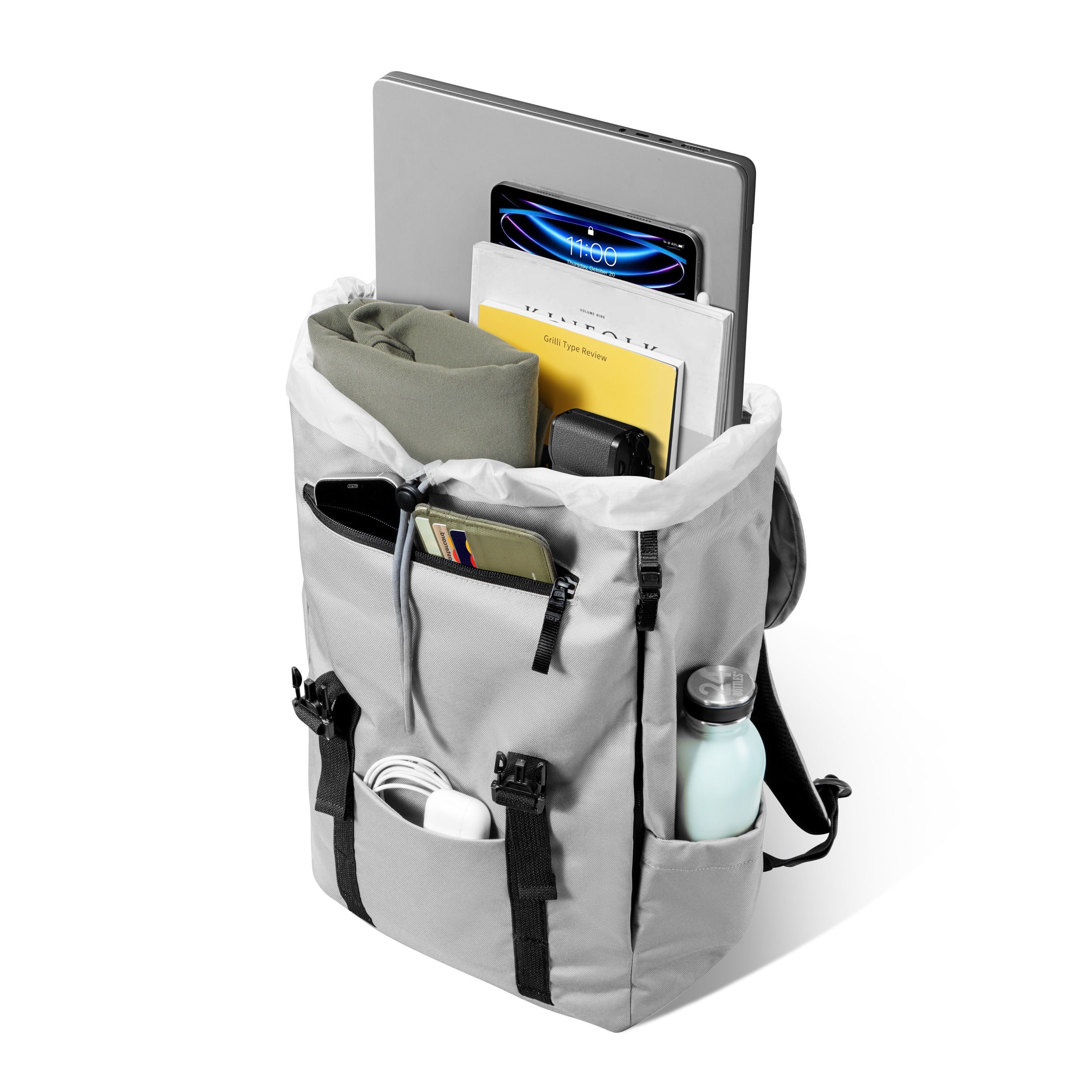 tomtoc Vintpack-TA1 城市漫行雙肩包 15.6吋/22L 銀石 TA1M1G1