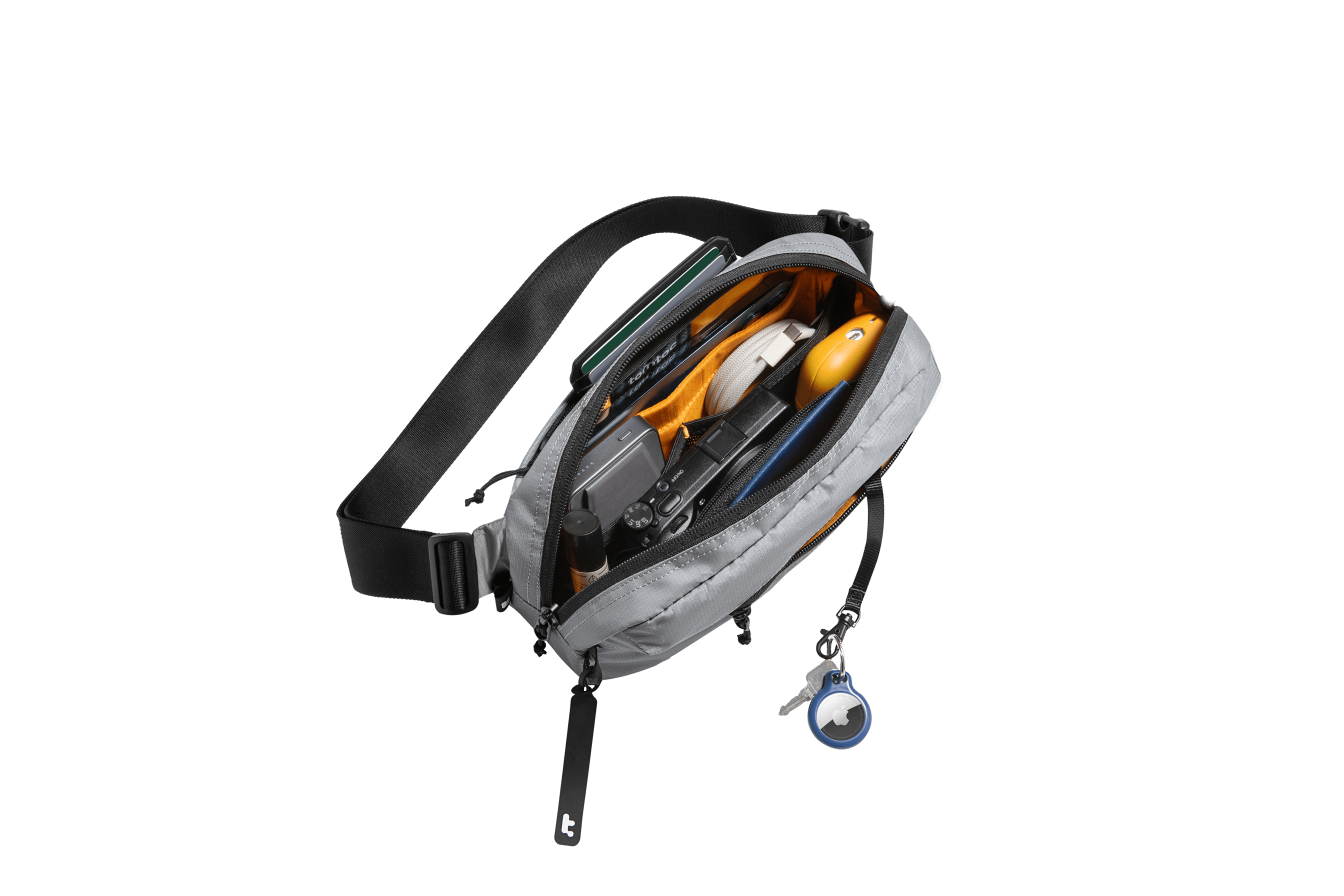 tomtoc Aviator-T33 飛行家輕行胸包 2.5L 月光灰 T33S2G1