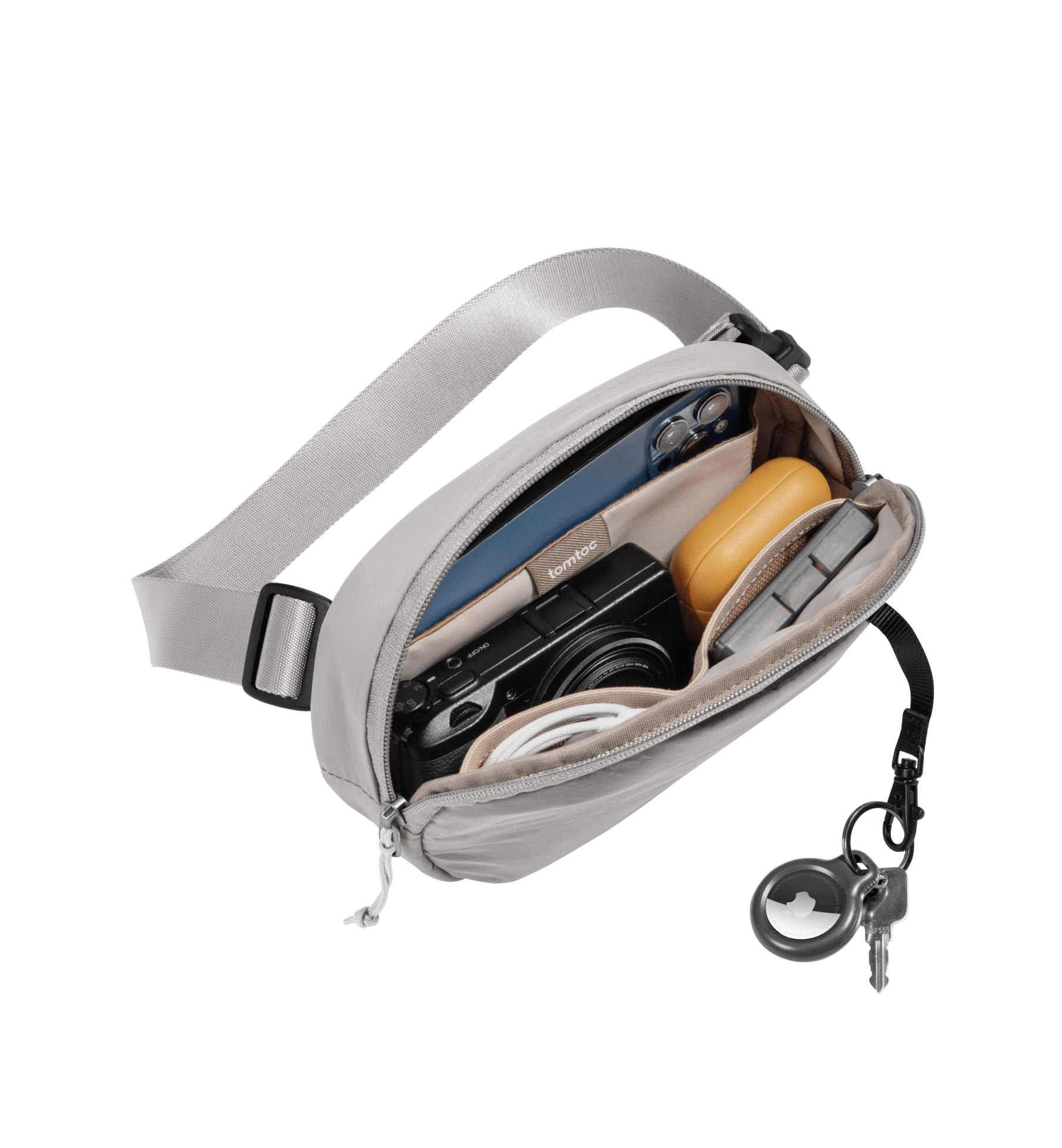 tomtoc Bean-T32 輕遊芸豆包 1.5L 月銀 T32S1G1