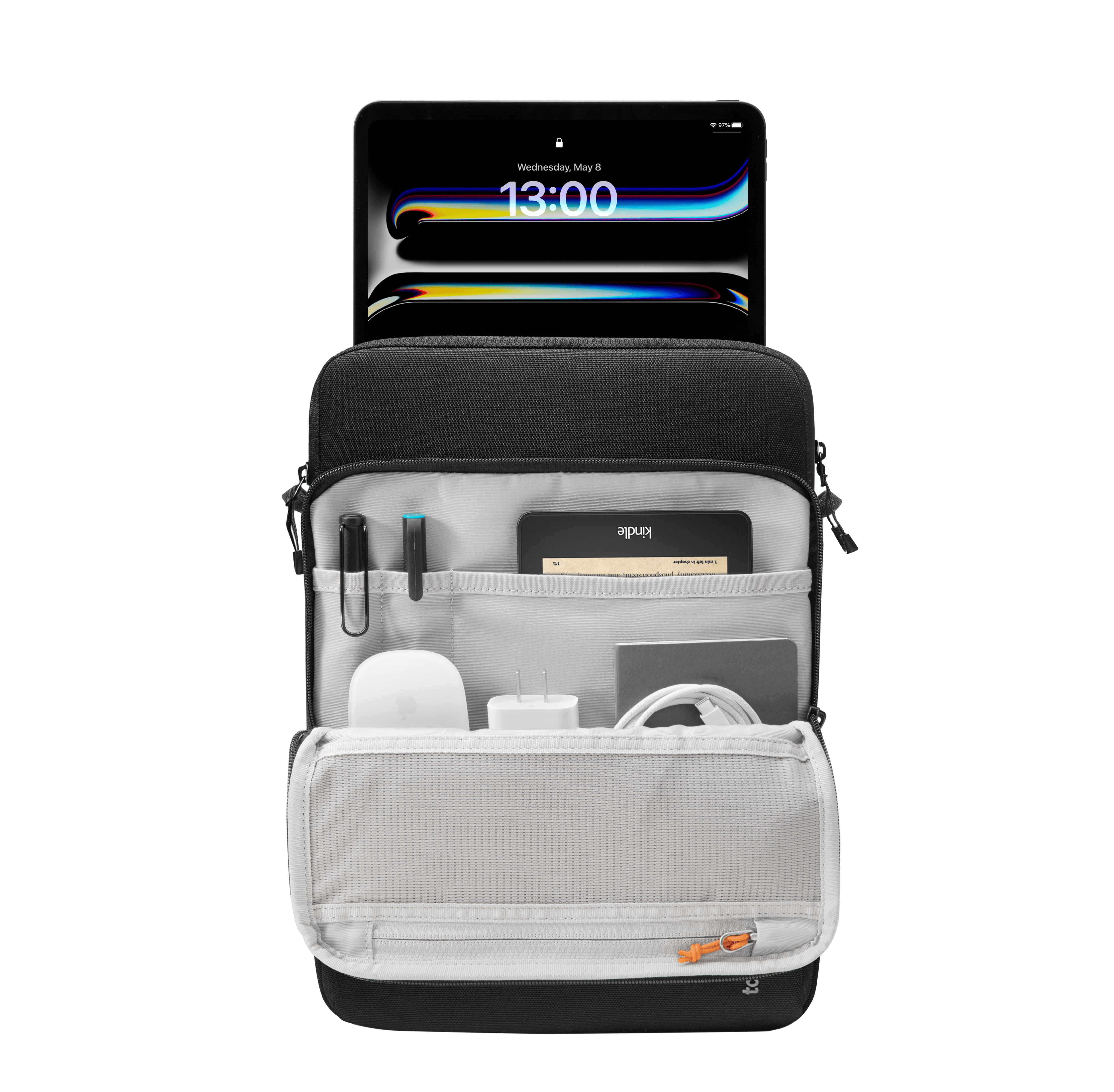 tomtoc DefenderACE-B03 Tablet Shoulder Bag 12.9吋 Black B03B1D1