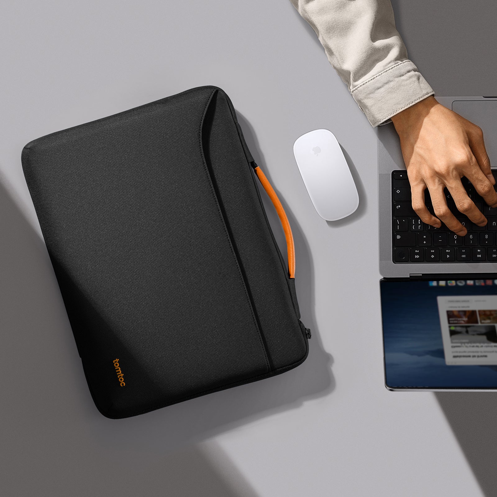 tomtoc Defender-A22手提電腦袋 適用於13吋 MacBook Air/Pro