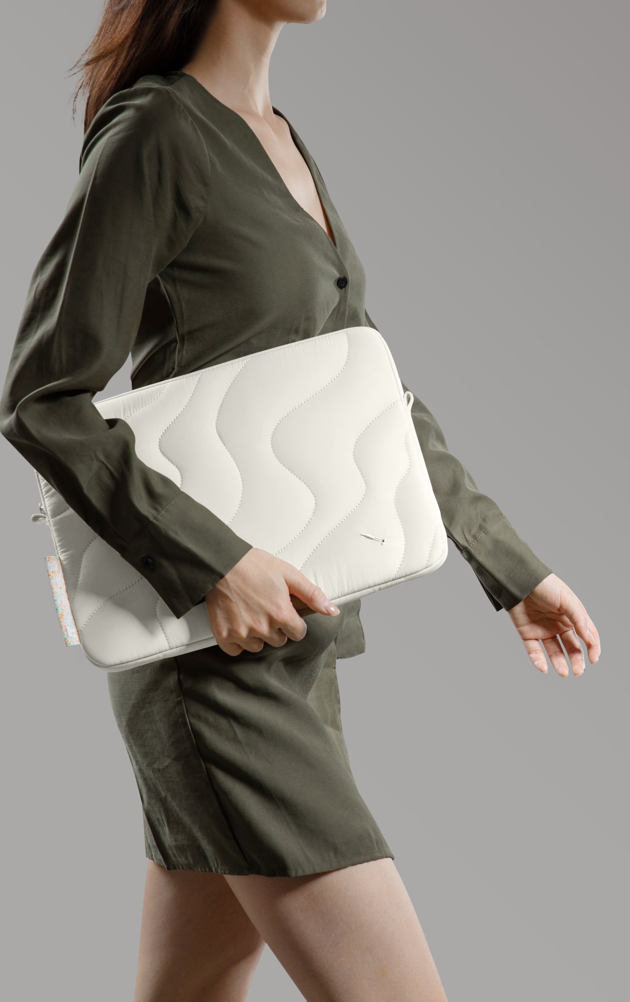 tomtoc Terra-A27地球肌理內膽包13寸冰川白 A27C2W1