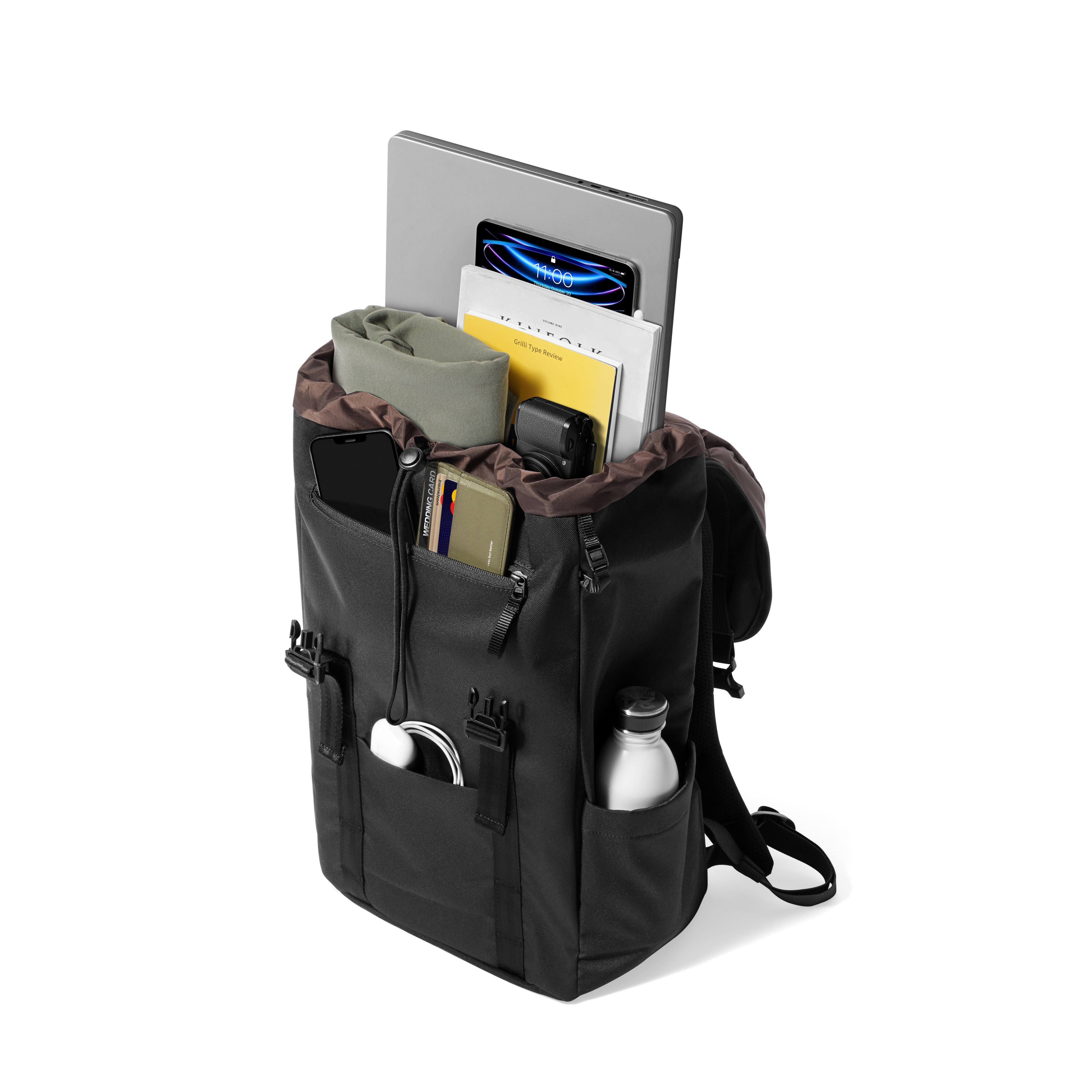 tomtoc Vintpack-TA1 城市漫行雙肩包 15.6吋/22L 經典黑 TA1M1D2