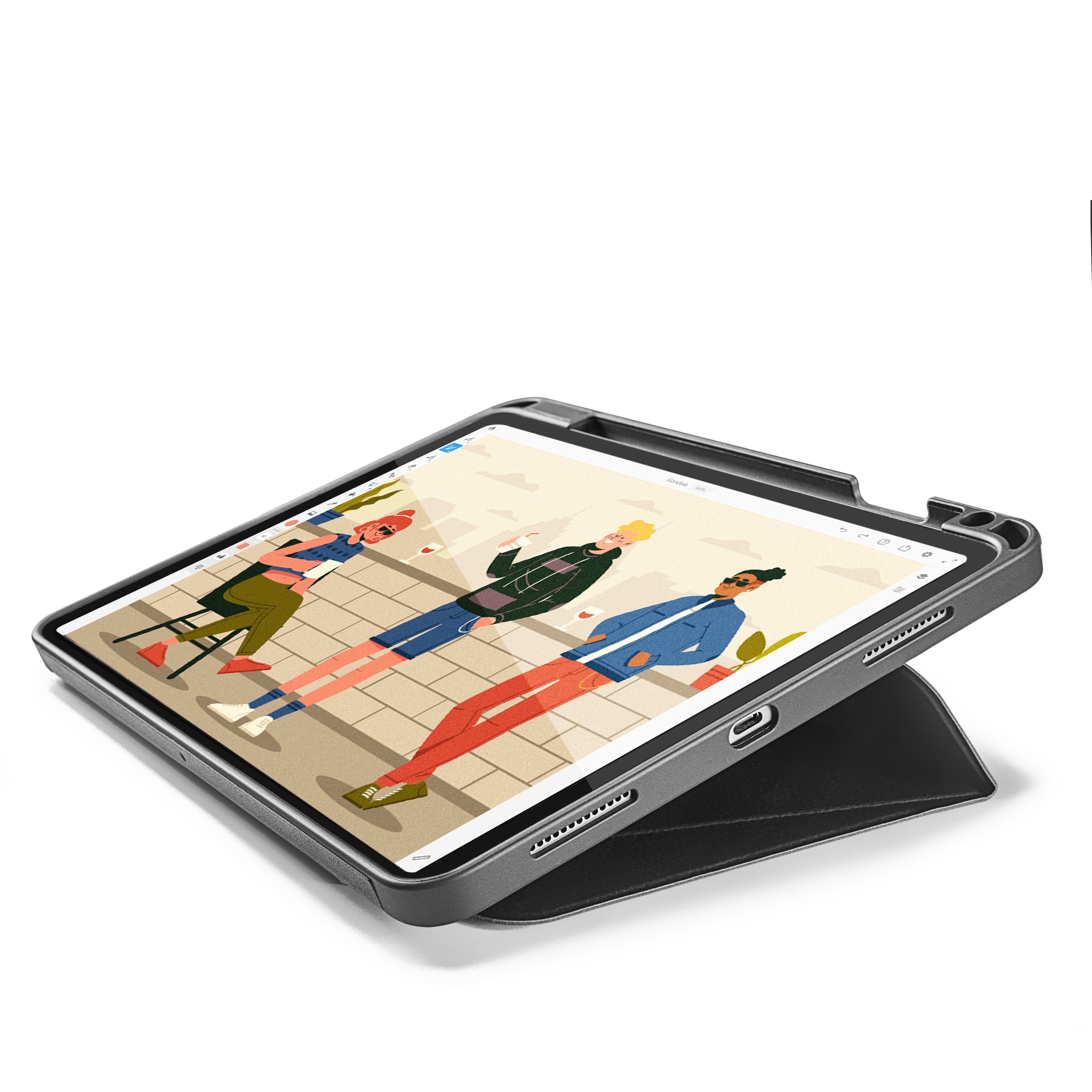 tomtoc Insprie-B50 iPad Tri-Mode Case 10.9-11吋