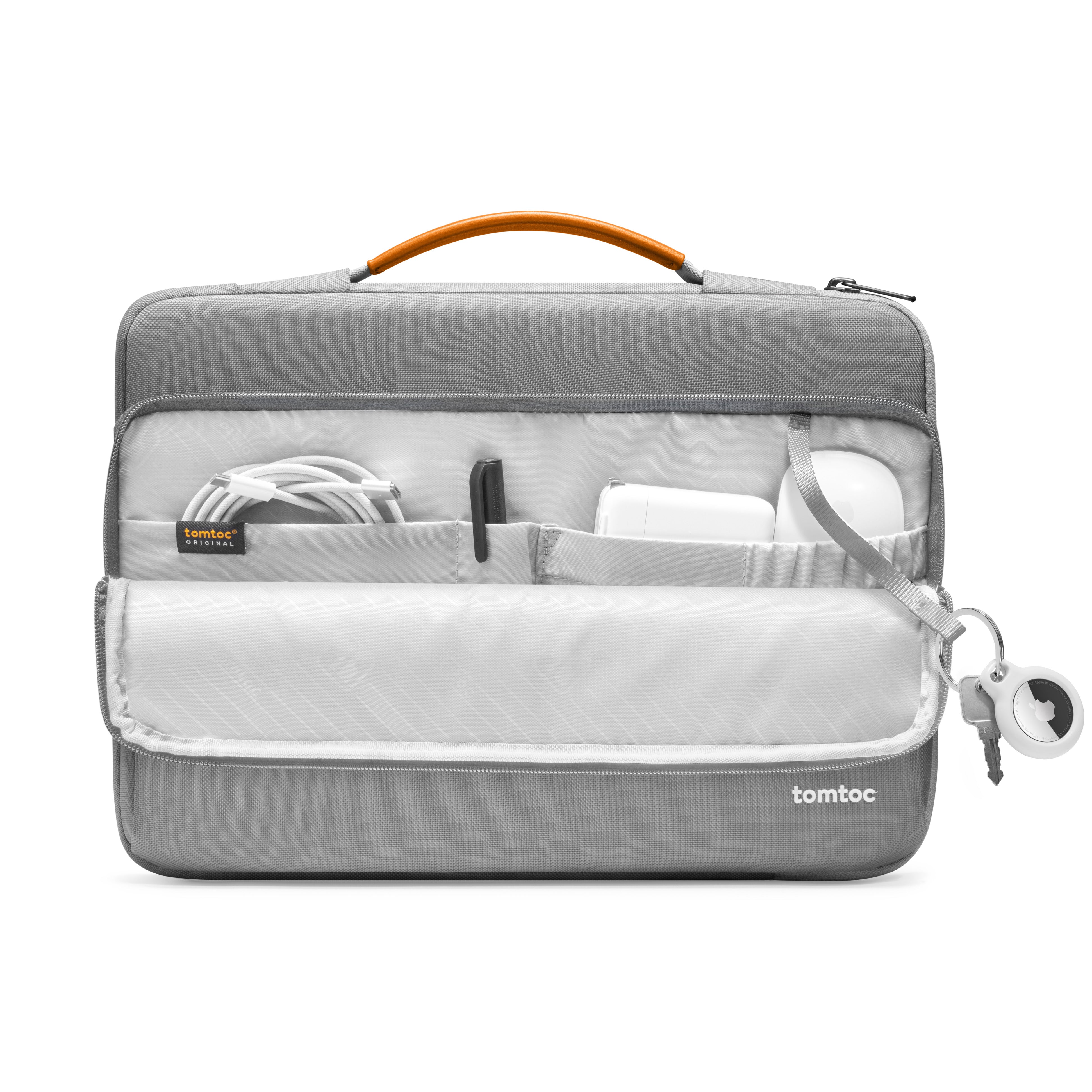 tomtoc Defender-A14 城市手提電腦包 13.5-14吋 灰色 A14D3G4