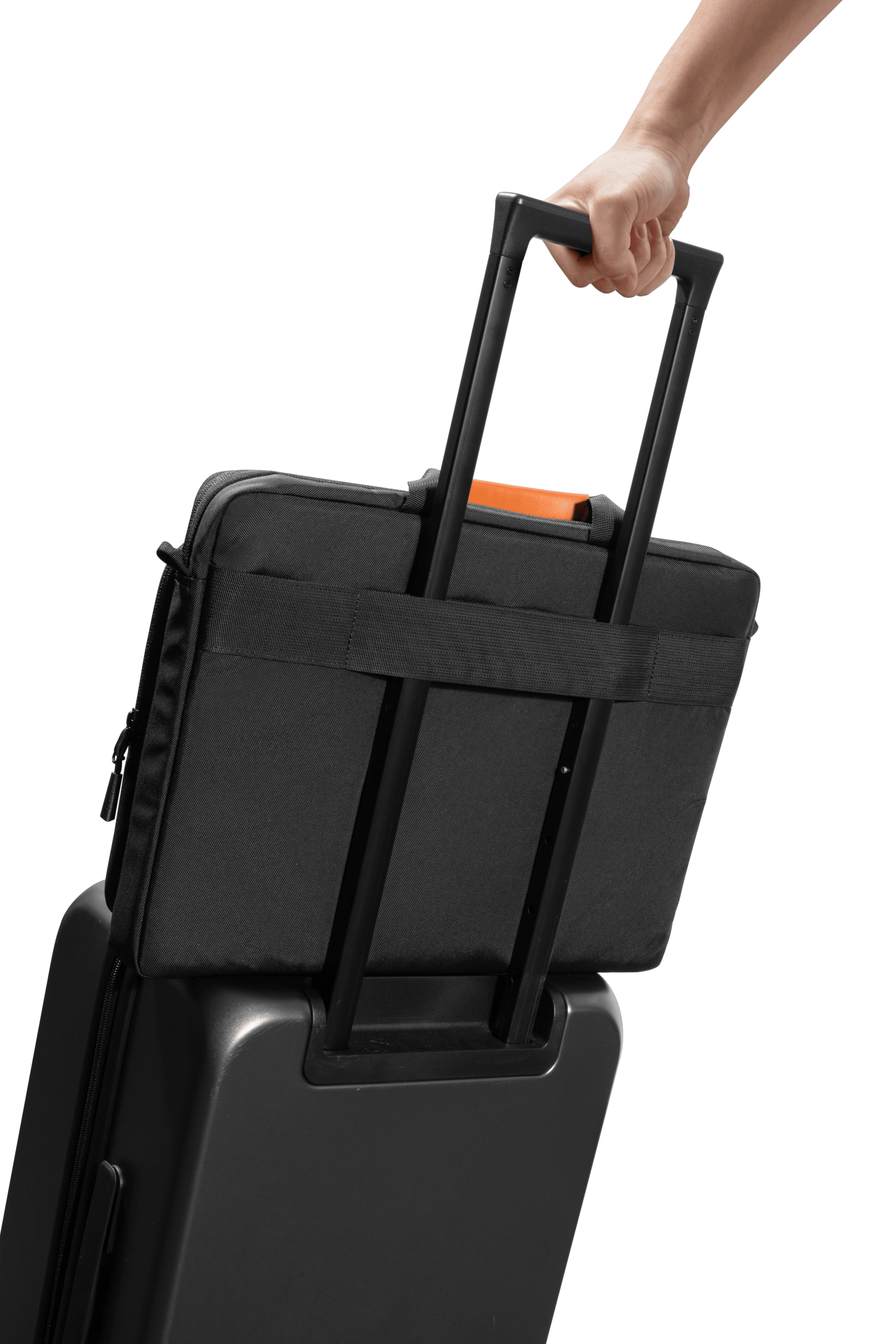 tomtoc Defender-A42 筆記型電腦單肩包 適用於 17.3 吋筆記型電腦 黑色(A42G1D1)