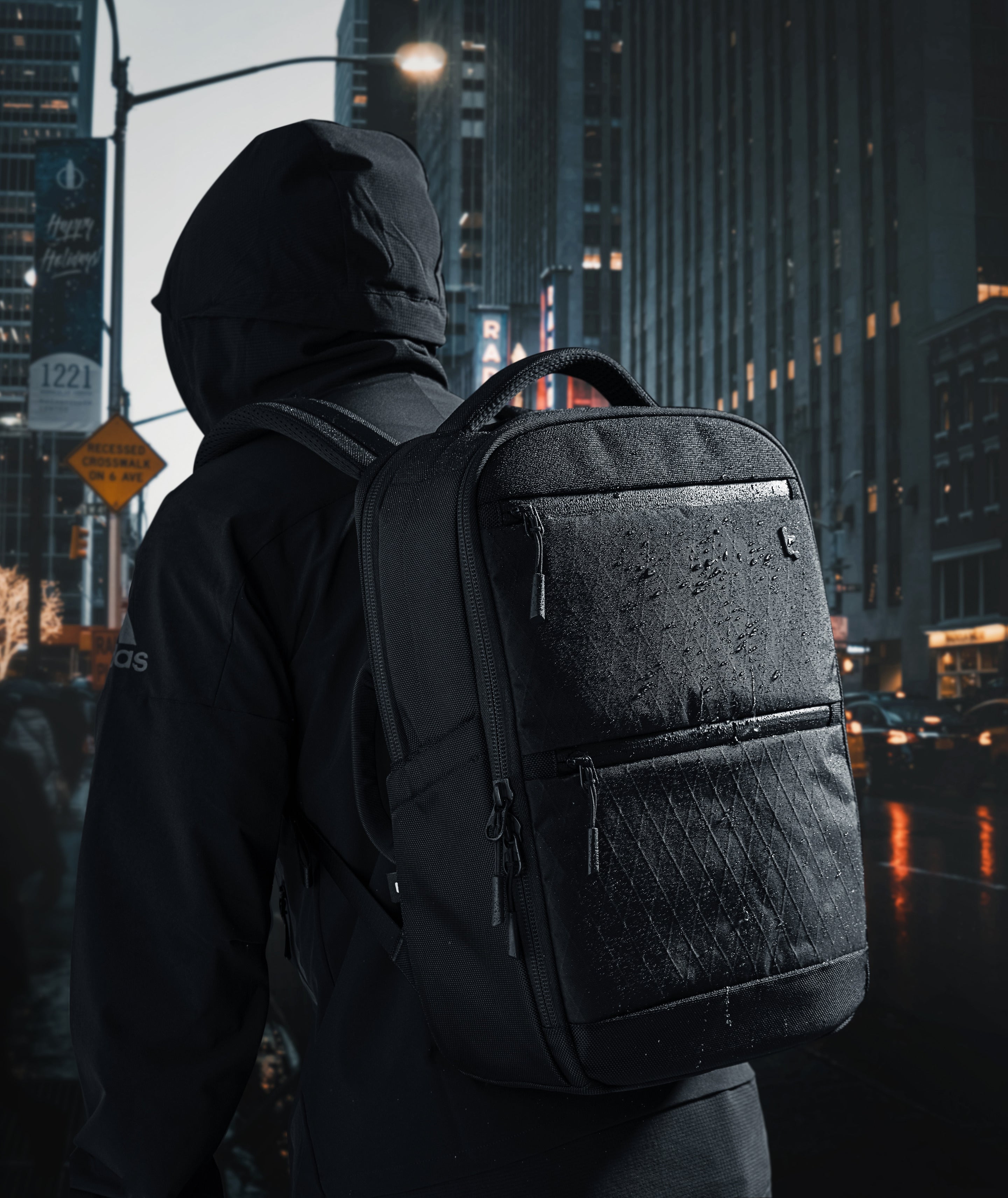 tomtoc TechPack-T73 X-Pac 多功能背包 15.6吋/30L 曜石黑 T73M1D1