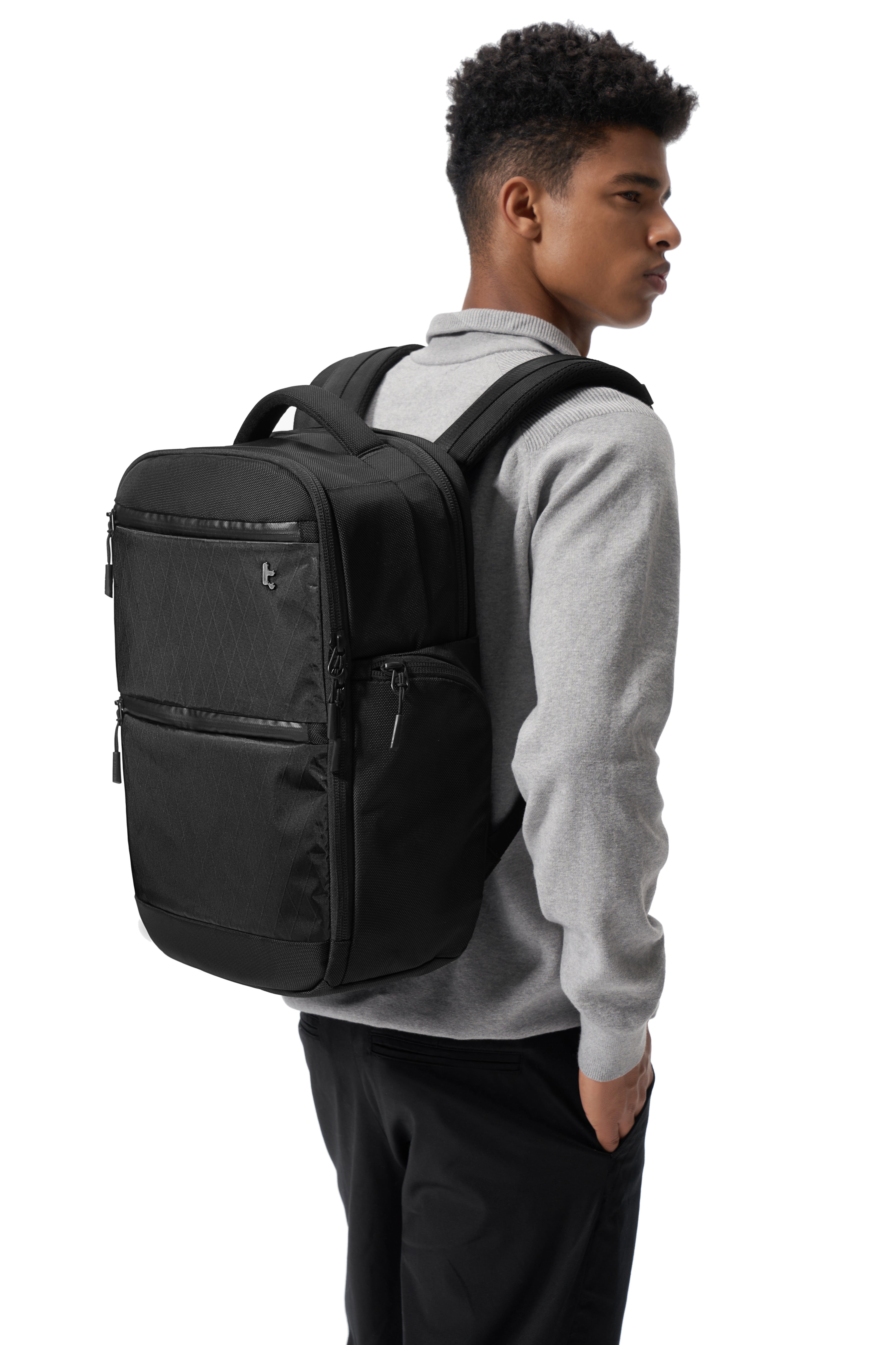 tomtoc TechPack-T73 X-Pac 多功能背包 15.6吋/30L 曜石黑 T73M1D1
