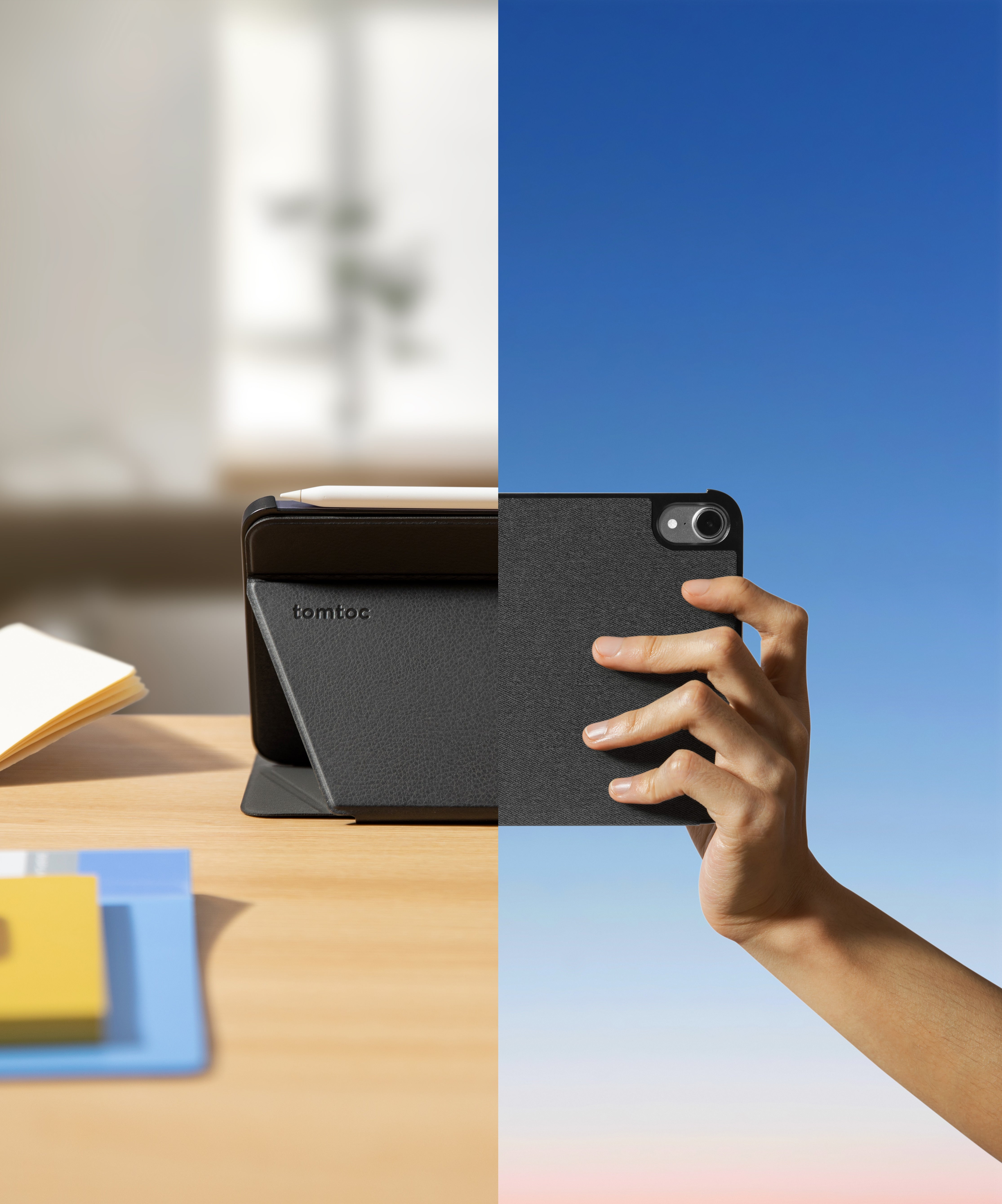 tomtoc Inspire-B55 iPad Tri-Mode Case 8.3吋 Black B55A4D1